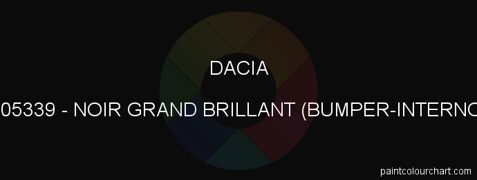 Dacia paint 205339 Noir Grand Brillant (bumper-interno)