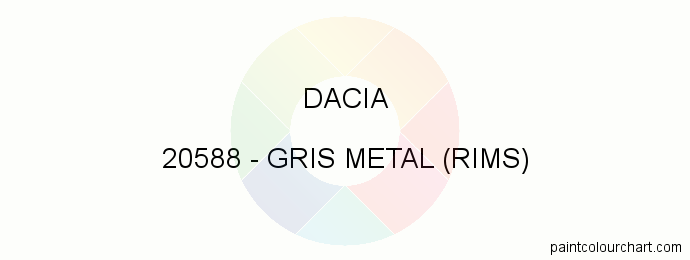 Dacia paint 20588 Gris Metal (rims)