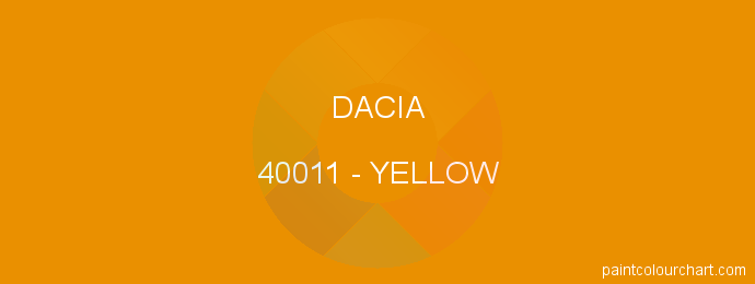 Dacia paint 40011 Yellow