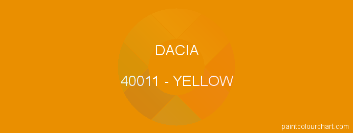 Dacia paint 40011 Yellow