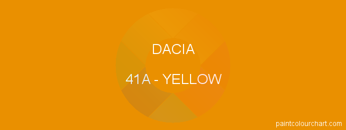 Dacia paint 41A Yellow