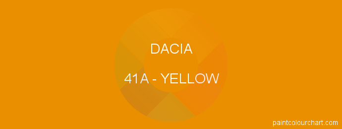 Dacia paint 41A Yellow