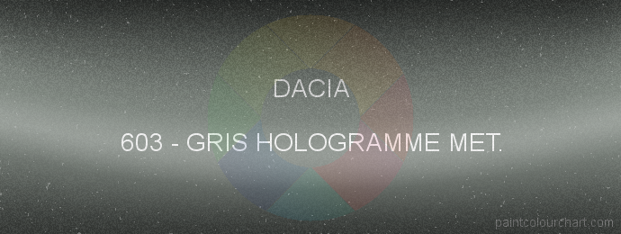 Dacia paint 603 Gris Hologramme Met.