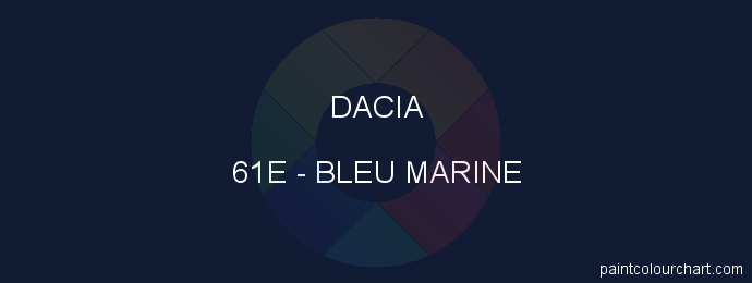 Dacia paint 61E Bleu Marine