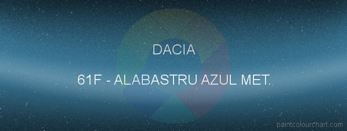 Dacia paint 61F Alabastru Azul Met.