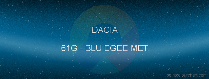 Dacia paint 61G Blu Egee Met.