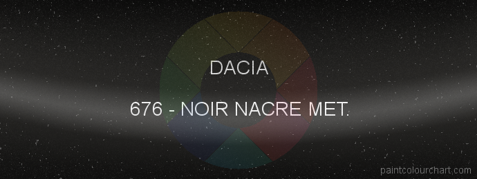 Dacia paint 676 Noir Nacre Met.