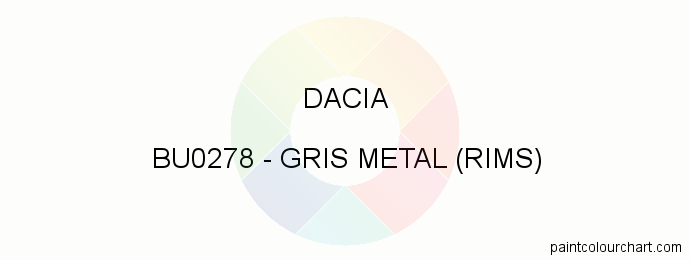 Dacia paint BU0278 Gris Metal (rims)