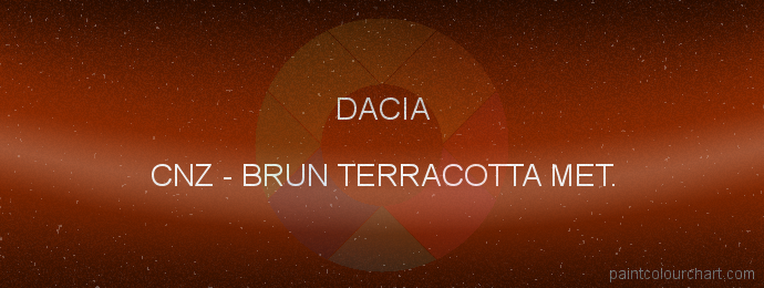 Dacia paint CNZ Brun Terracotta Met.