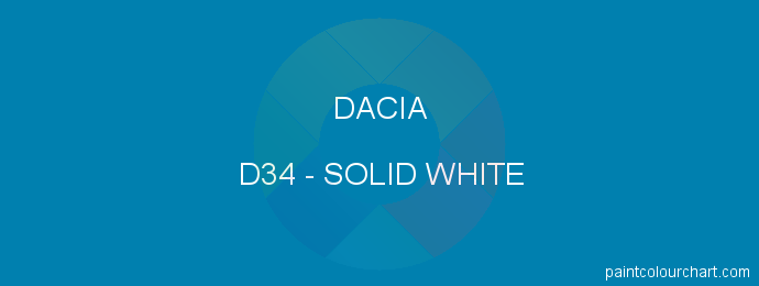 Dacia paint D34 Solid White