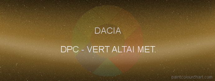 Dacia paint DPC Vert Altai Met.
