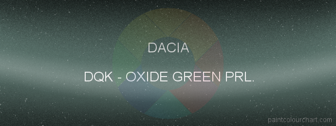 Dacia paint DQK Oxide Green Prl.
