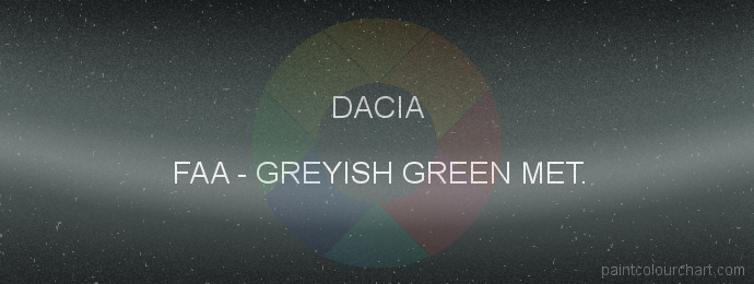 Dacia paint FAA Greyish Green Met.
