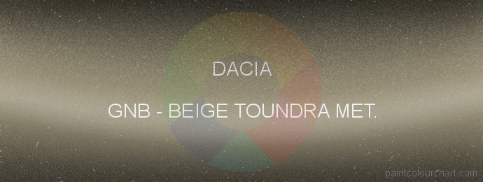Dacia paint GNB Beige Toundra Met.