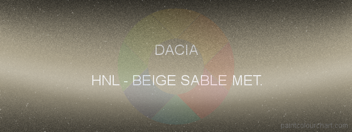 Dacia paint HNL Beige Sable Met.