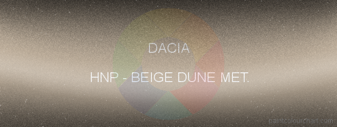 Dacia paint HNP Beige Dune Met.