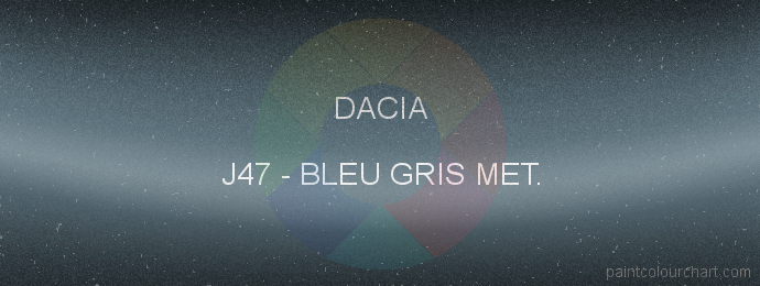 Dacia paint J47 Bleu Gris Met.