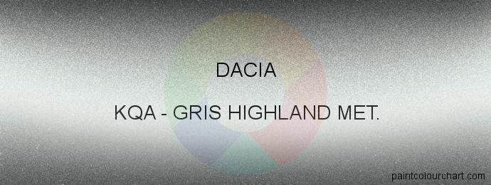 Dacia paint KQA Gris Highland Met.