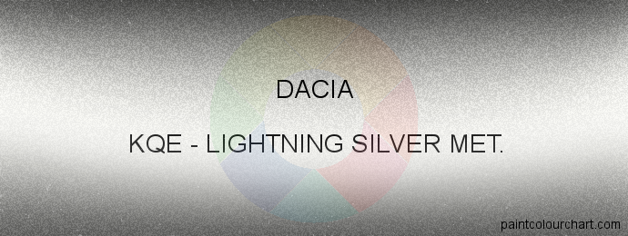 Dacia paint KQE Lightning Silver Met.