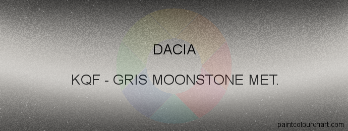 Dacia paint KQF Gris Moonstone Met.