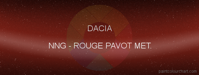 Dacia paint NNG Rouge Pavot Met.