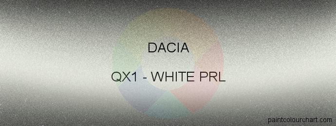 Dacia paint QX1 White Prl