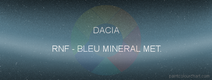Dacia paint RNF Bleu Mineral Met.