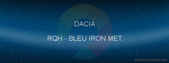 Dacia paint RQH Bleu Iron Met.