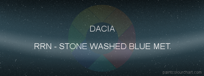 Dacia paint RRN Stone Washed Blue Met.