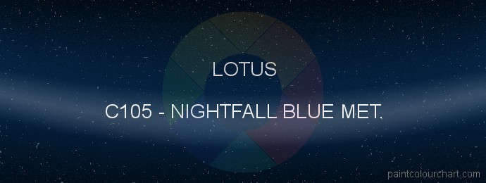 Lotus paint C105 Nightfall Blue Met.