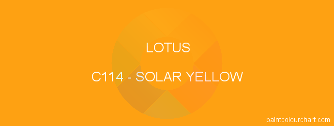Lotus paint C114 Solar Yellow