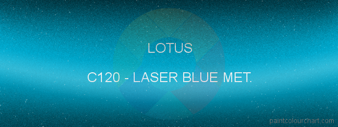 Lotus paint C120 Laser Blue Met.
