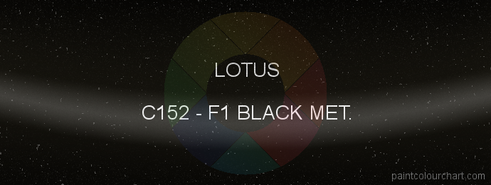 Lotus paint C152 F1 Black Met.