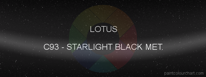 Lotus paint C93 Starlight Black Met.