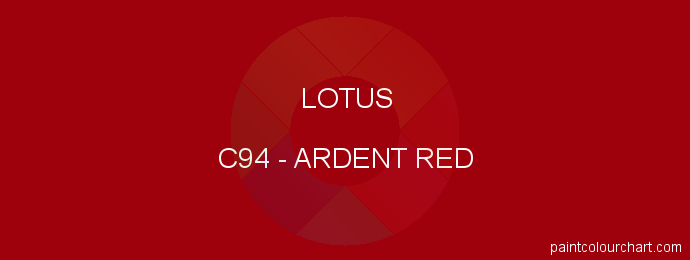Lotus paint C94 Ardent Red