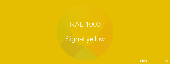 RAL 1003 : Painting RAL 1003 (Signal yellow) | PaintColourChart.com