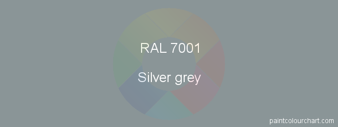 RAL Painting RAL 7001 (Silver grey) | PaintColourChart.com